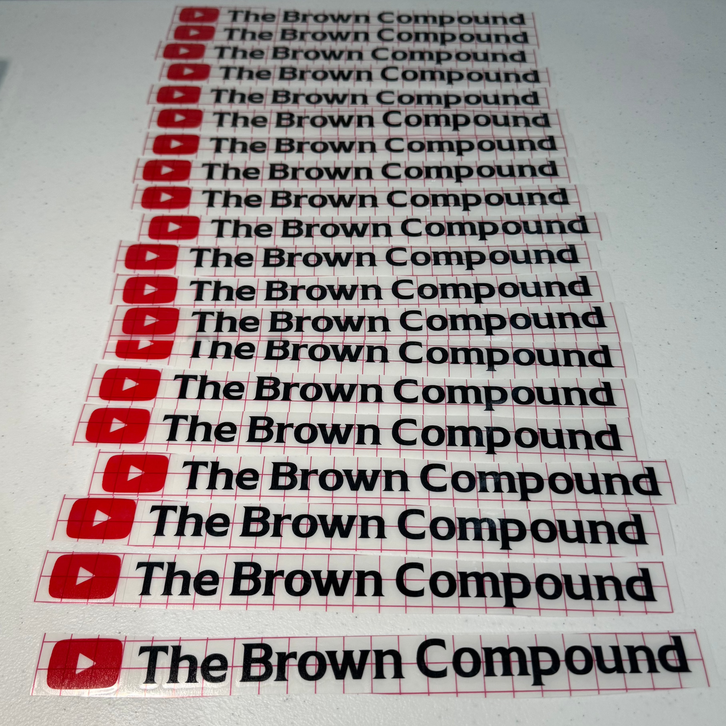 TBC Sticker 11.5 x 1 inch